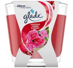 Glade Glade, Vonná svíčka, Třešeň a pivoňka, 70g