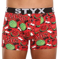 Styx 5PACK pánské boxerky long art sportovní guma vícebarevné (5U1267924) - velikost XL