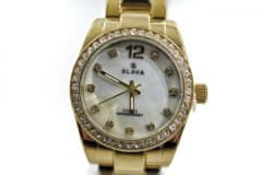 Slava Time Dámské zlaté ocelové hodinky SLAVA s kamínky SWAROVSKI SLAVA 10117