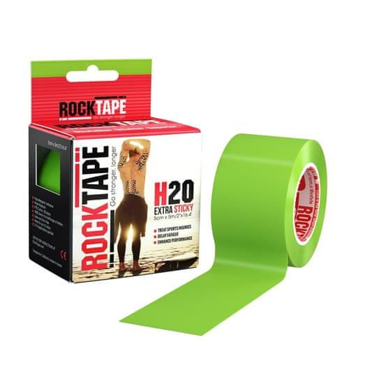 RockTape H2O - limetková - kinesiologický tejp 5 cm x 5 m