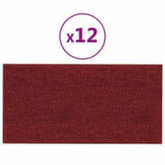 Vidaxl Nástěnné panely 12 ks vínové 60 x 30 cm textil 2,16 m²