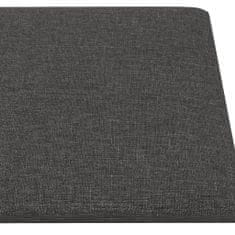 Vidaxl Nástěnné panely 12 ks tmavě šedé 60 x 30 cm textil 2,16 m²