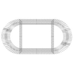 Petromila Gabionový vyvýšený záhon pozinkované železo 200 x 100 x 100 cm