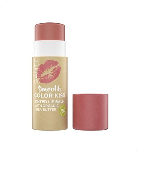 SANTE Naturkosmetik Color kiss, Balzám na rty, Soft Coral, 8,5 g