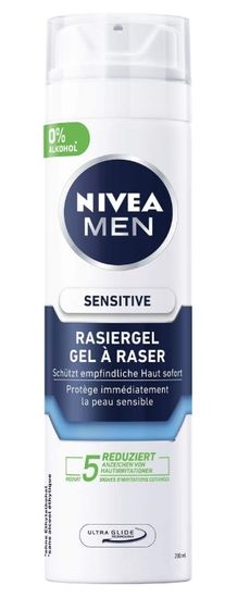 Nivea Nivea Men, Jemný gel na holení, 200 ml