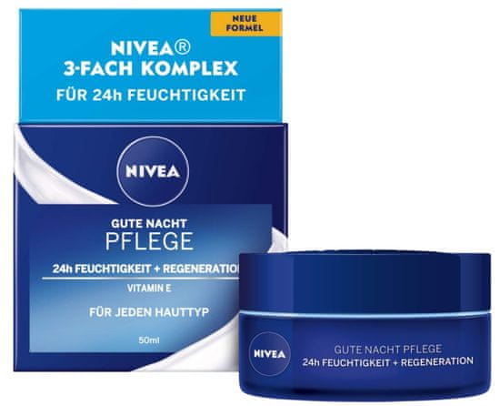 Nivea Nivea, Noční krém s vitaminem E, 50 ml