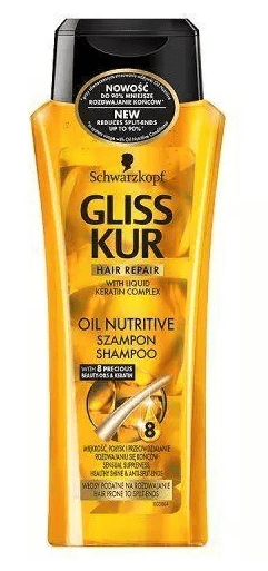 Gliss Kur Gliss Kur, Oil Nutritive, Šampon, 250 ml