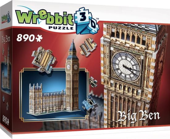 Wrebbit 3D puzzle Big Ben a Westminsterský palác 890 dílků