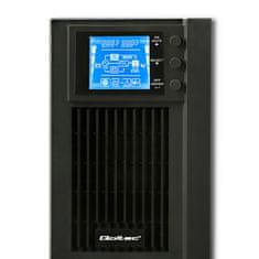 Qoltec UPS | On-line | Pure Sine Wave | 1kVA | 800W | LCD | USB