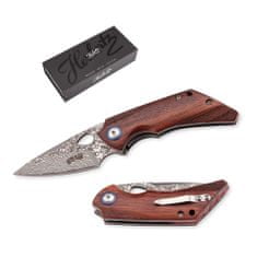 Herbertz 53055 Selektion jednoruční kapesní nůž 6,5cm, damašek, železné dřevo Ironwood