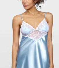 DKaren Dámská košilka Luna Baby Blue chemise - Dkaren XXL