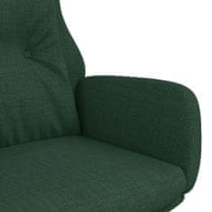 Vidaxl Relaxační křeslo tmavě zelené textil