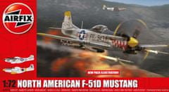 Airfix North American F-51D Mustang, Classic Kit letadlo A02047A, 1/72