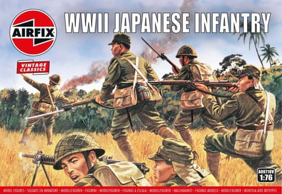 Airfix Japanese Infantry, Classic Kit VINTAGE figurky A00718V, 1/76