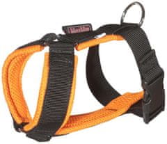 Manmat Postroj nylon Chicco - oranžový vel.XL - krk 30-31 cm