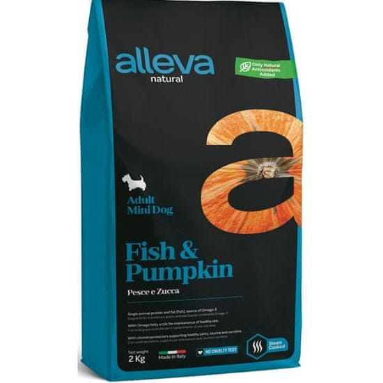 Alleva NATURAL Dog Dry Adult Fish&Pumpkin Mini 2kg