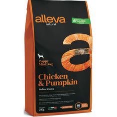 Alleva NATURAL Dog Dry Puppy Chicken&Pumpkin Mini 2kg