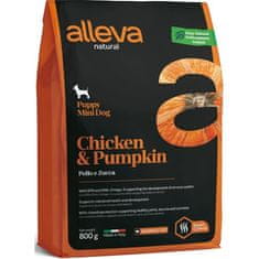 Alleva NATURAL Dog Dry Puppy Chicken&Pumpkin Mini 800g