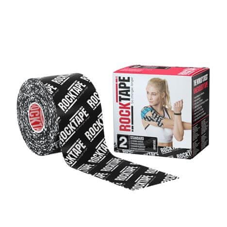 RockTape kinesiologický tejp 5 cm x 5 m, design: logo black