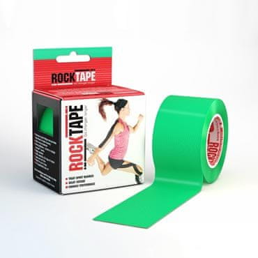 RockTape kinesiologický tejp 5 cm x 5 m, barva: zelená