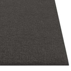 Vidaxl Nástěnné panely 12 ks tmavě šedé 30 x 30 cm textil 1,08 m²