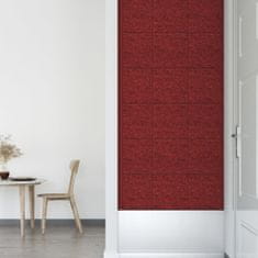 Vidaxl Nástěnné panely 12 ks vínové 30 x 30 cm textil 1,08 m²