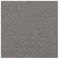 Vidaxl Nástěnné panely 12 ks světle šedé 30 x 30 cm textil 1,08 m²