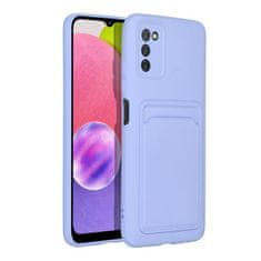 FORCELL Obal / kryt na Samsung Galaxy A03S fialová - Forcell CARD Case