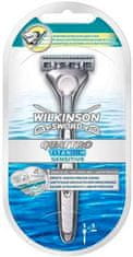 Wilkinson Sword Quattro Titanium Sensitive, holicí strojek s jednou čepelí, 1 ks