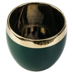 botle Květináč Zelená láhev Glamour Tvar Oval 14 x 12,5 cm