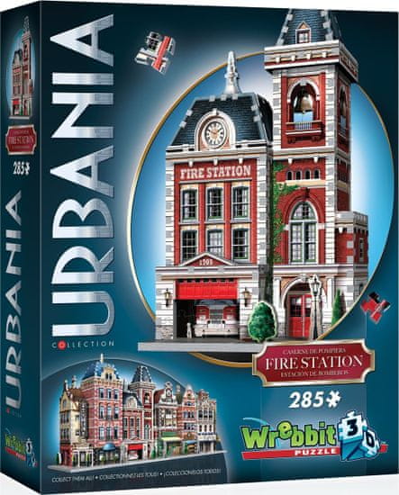 Wrebbit 3D puzzle Urbania: Hasičská stanice 285 dílků