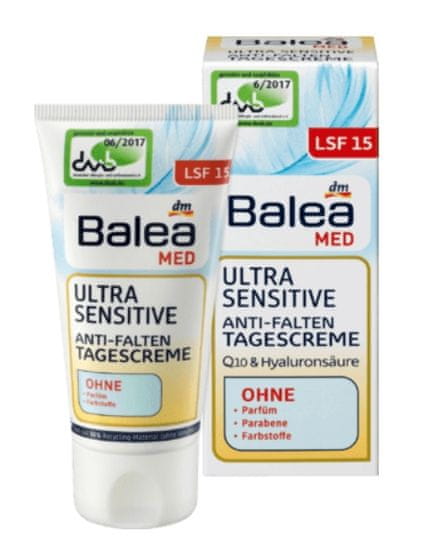 Balea Balea MED, Denní krém proti vráskám, 50 ml