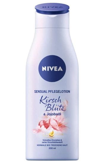 Nivea Nivea, Tělové mléko s třešňovým květem a jojobovým olejem, 200 ml