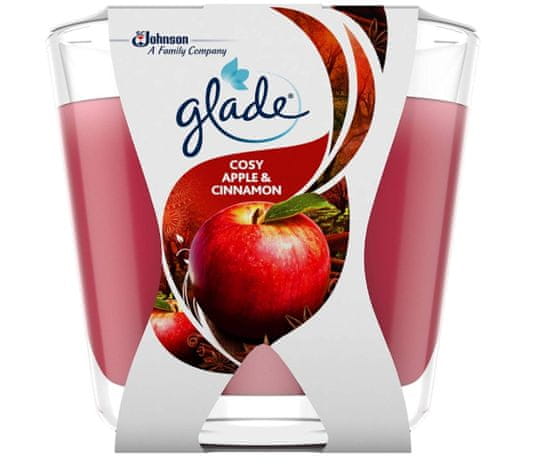 Glade Glade, Vonná svíčka, Jablko a skořice, 70g