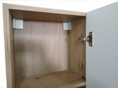 CASARREDO Obývací sestava VISALIA (2x skříňka závěs, 2x TV stolek, police, police s dvířky) dub artisan/bílá
