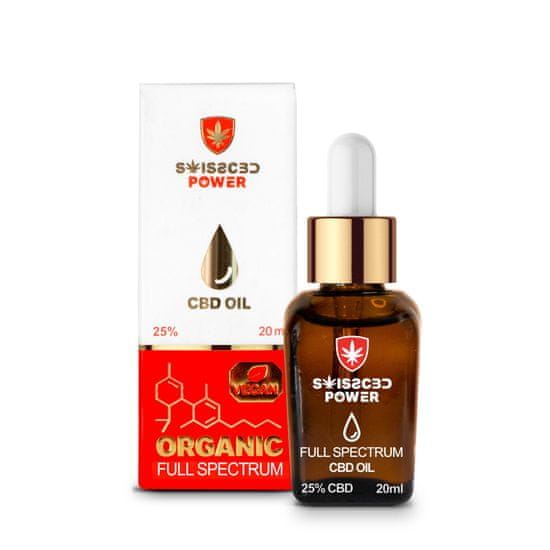 SWISS CBD POWER CBD olej 20ml – Full spectrum 25%