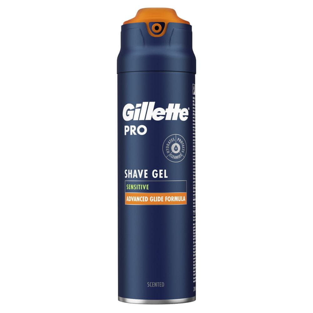 Gillette Pro Gel Na Holení Chladí A Zklidňuje Pokožku 200 ml