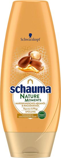 Schauma Schwarzkopf schauma, Premium Nature Moments, Kondicionér, marocký arganový a makadamiový olej, 250 ml