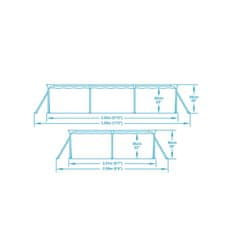 Bestway Bazén Steel Pro 3 x 2,01 x 0,66 m s kartušovou filtrací - 56411