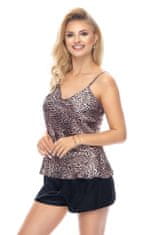 Irall Set Yamila I Satin Leopard (Top + šortky) - Irall L