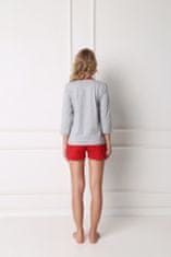 Gemini Pyžamo Cookie Short Grey-Red - Aruelle L