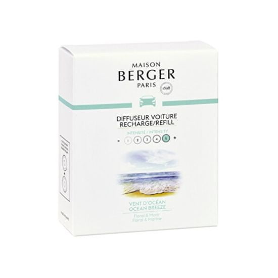 Maison Berger Paris Náhradní náplň do difuzéru do auta Vůně oceánu Ocean Breeze (Car Diffuser Recharge/Refill) 2 ks