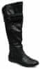 GOLDDIGGA - Hi Buck Boots Ladies – Black - 8