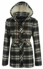 Kangol - Wool Mix Duffle Coat Ladies – Black/White Chk - 10(S)