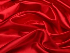 Mirtex Látka SATEEN 150 (322 červená ROSSO hladký)-285cm, 1 běžný metr