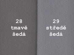 Mirtex Látka kepr ESTEX 240/28 tmavě šedá, 1 běžný metr