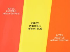 Mirtex Látka kepr INTEX 250/31LS reflexní oranžová, 1 běžný metr