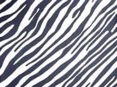 Mirtex Plátno DOMESTIK 145/27262-2 vzor zebra šíře 220cm / , 1 běžný metr