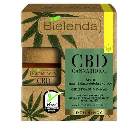 Bielenda Cbd Cannabidiol Hydratačně-detoxikační denní a noční krém 50 ml