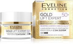 Eveline Gold Lift Expert 50+ Multi-výživný denní a noční krém-sérum 50ml